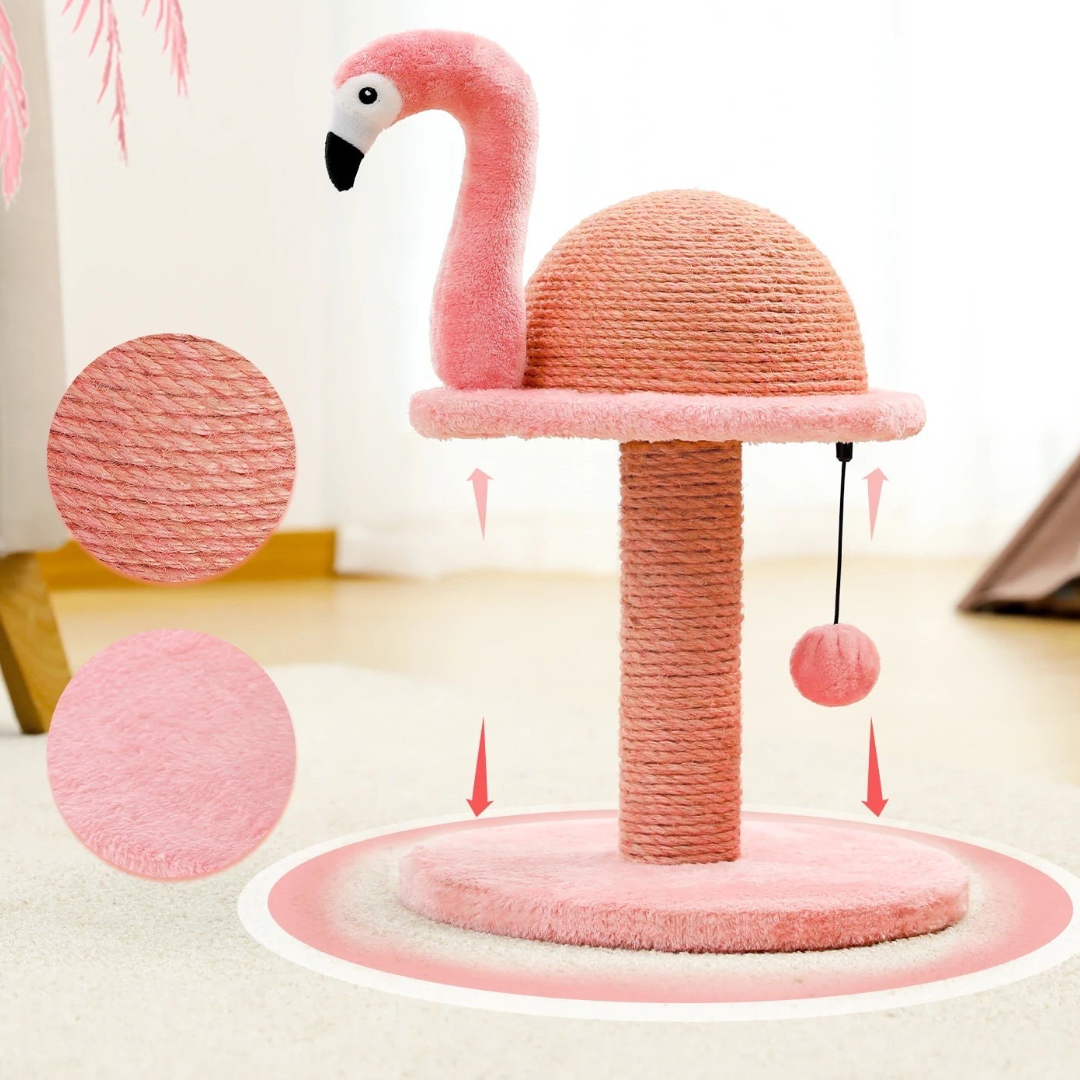 FAMO™ | Arbre à chat forme flamand rose