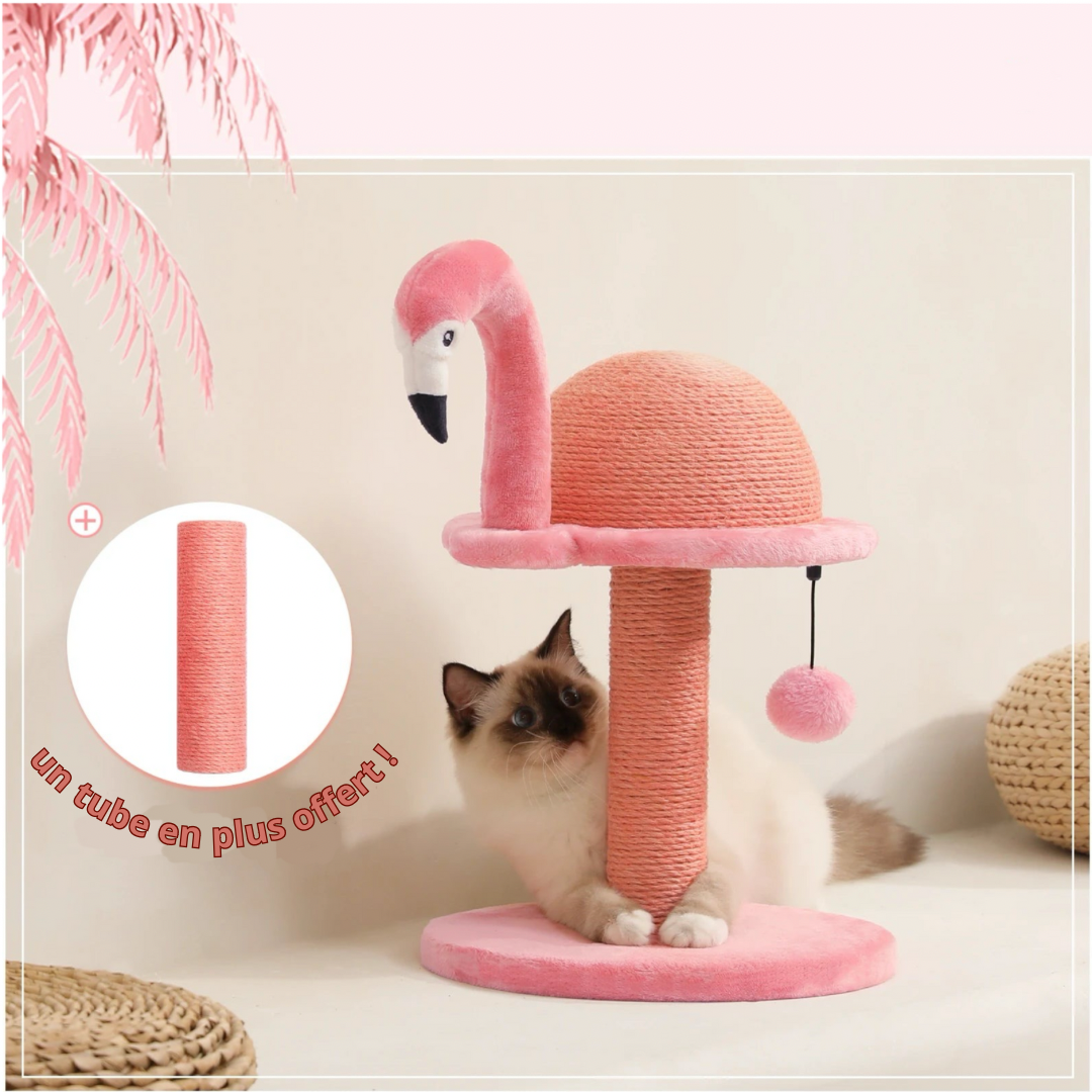 FAMO™ | Arbre à chat forme flamand rose