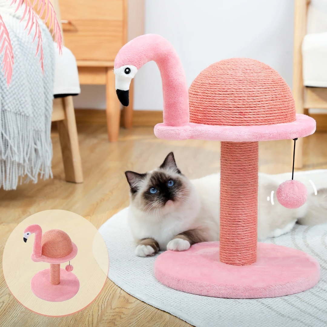 FAMO™ | Arbre à chat forme flamand rose