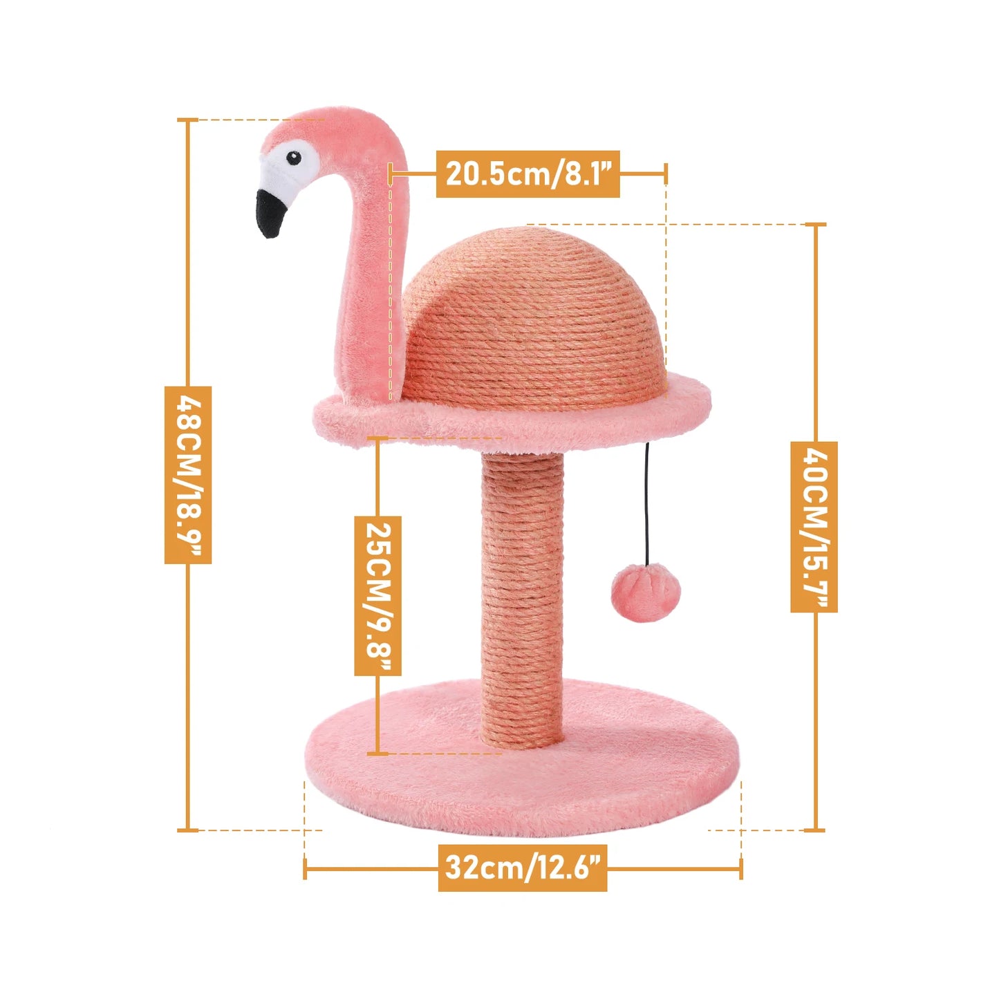 FAMO™ | Arbre à chat forme flamand rose