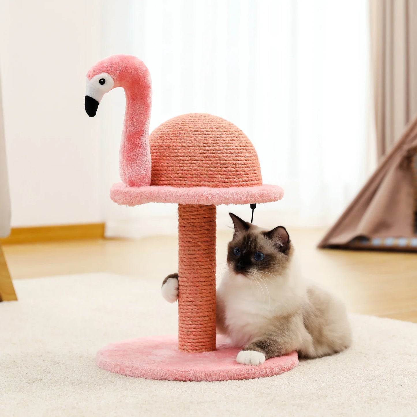 FAMO™ | Arbre à chat forme flamand rose