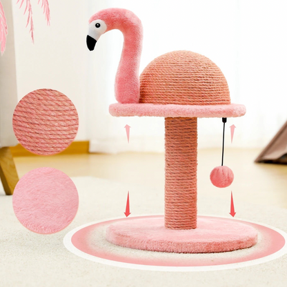 FAMO™ | Arbre à chat forme flamand rose
