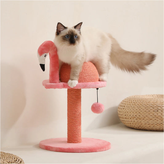FAMO™ | Arbre à chat forme flamand rose